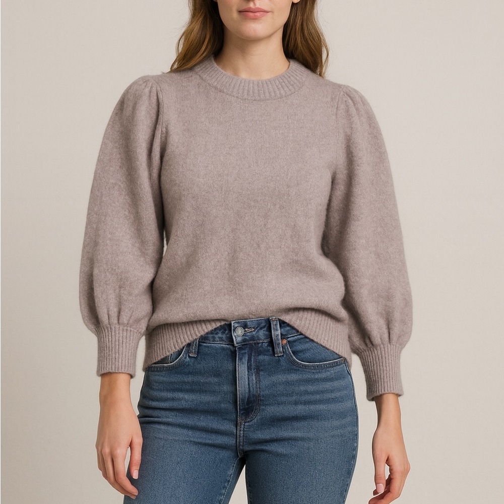 New! DESIGNER REMIX CHARLOTTE ESKILDSEN‎ tyler Short Sleeve Wool Blend Sweater